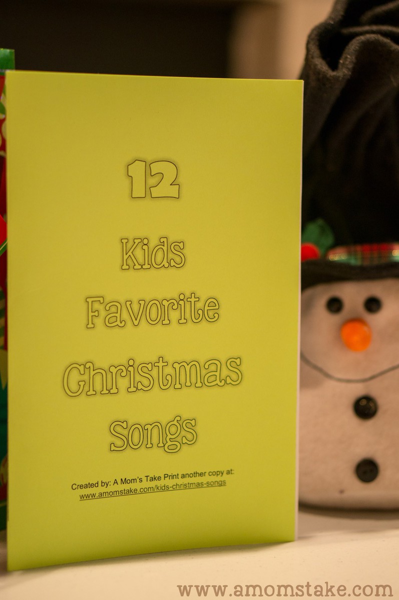 Christmas Songs for Kids - Free Printable Songbook! - A Mom's Take