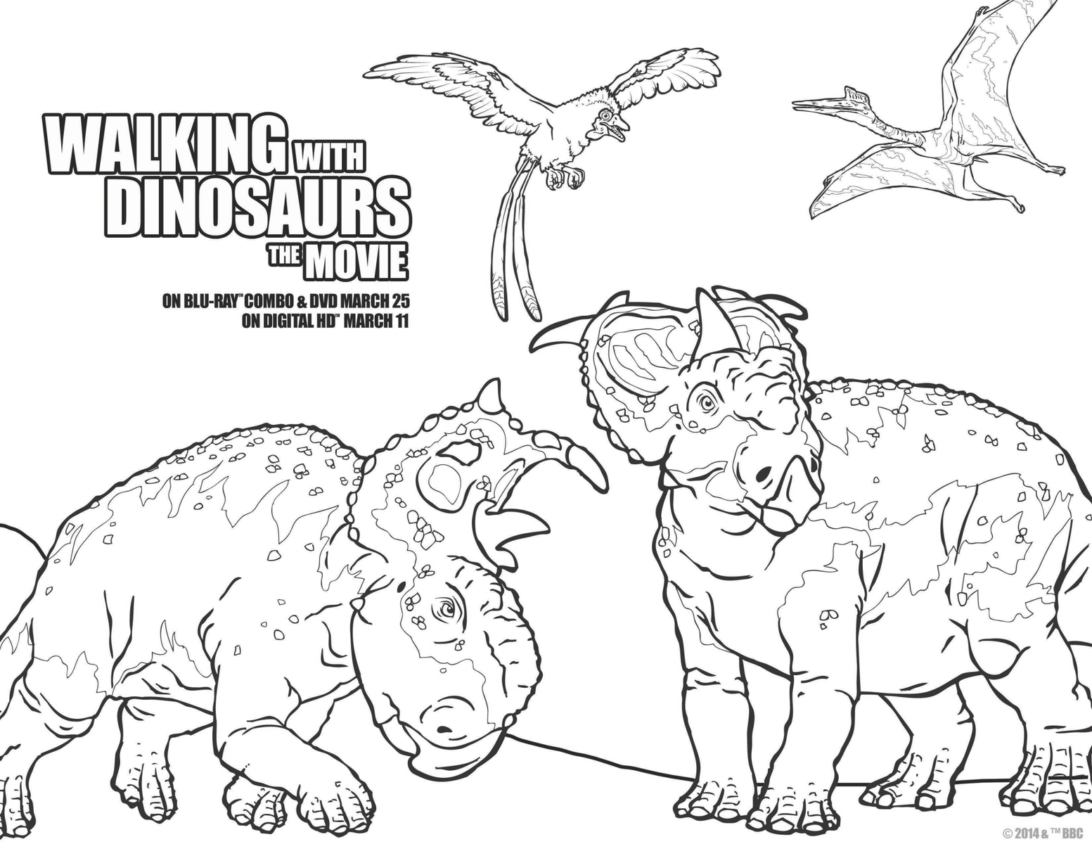 walking with dinosaurs pachyrhinosaurus coloring pages - photo #2
