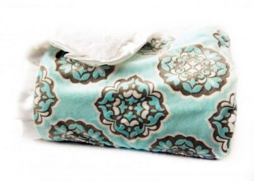 Minky Couture Soft Minky Blankets Review 386 caribbean geo