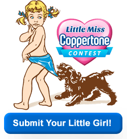 Little Miss Coppertone Over the Years! button original