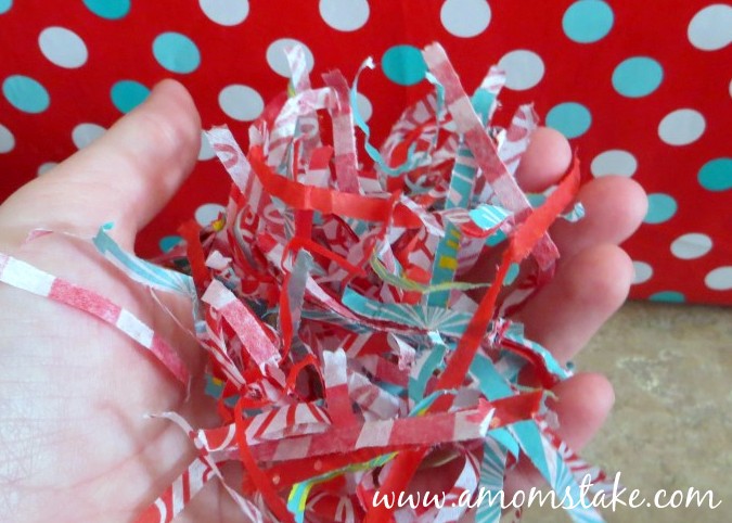 Create Easter Grass by Shredding Tissue Paper - A Mom's Take