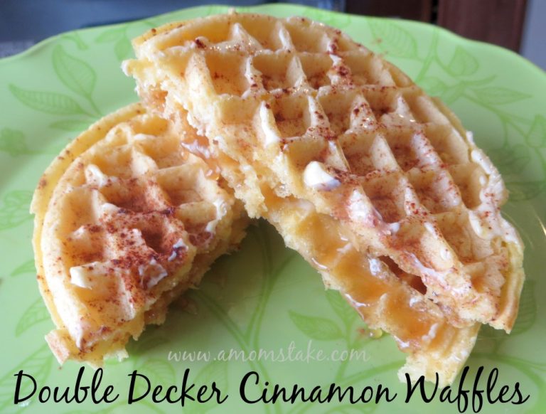 Double Decker Cinnamon Waffles Recipe