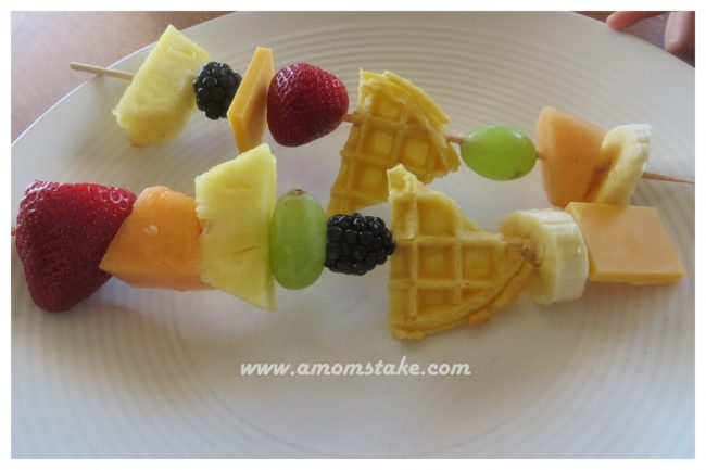Simple and delicious Fruit Kebabs snack for kids! #Recipe #Kids