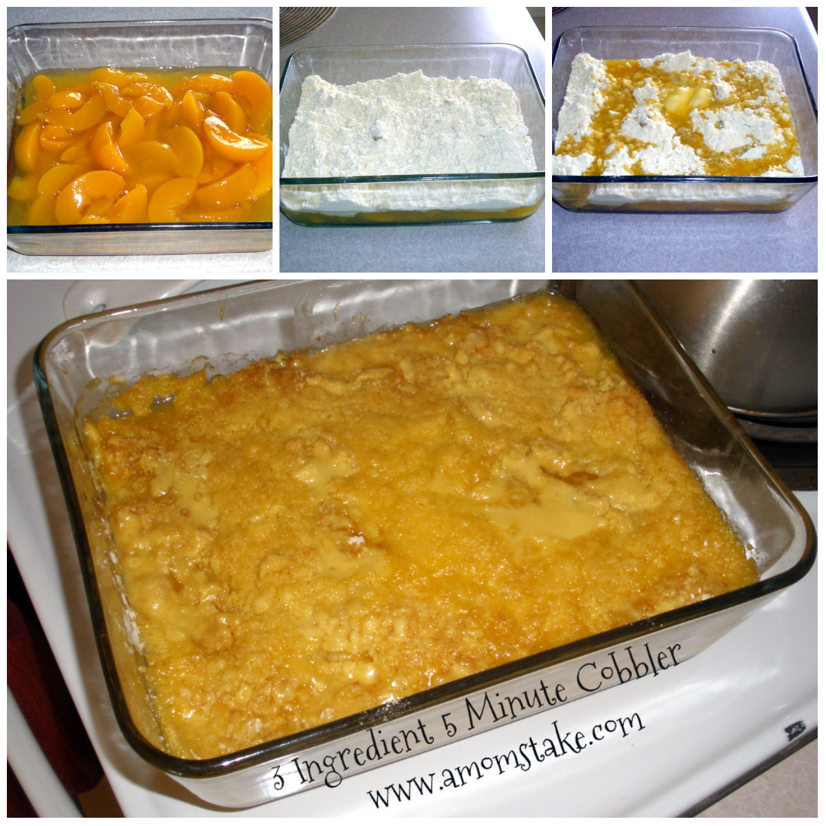 Peach Cobbler with cake mix