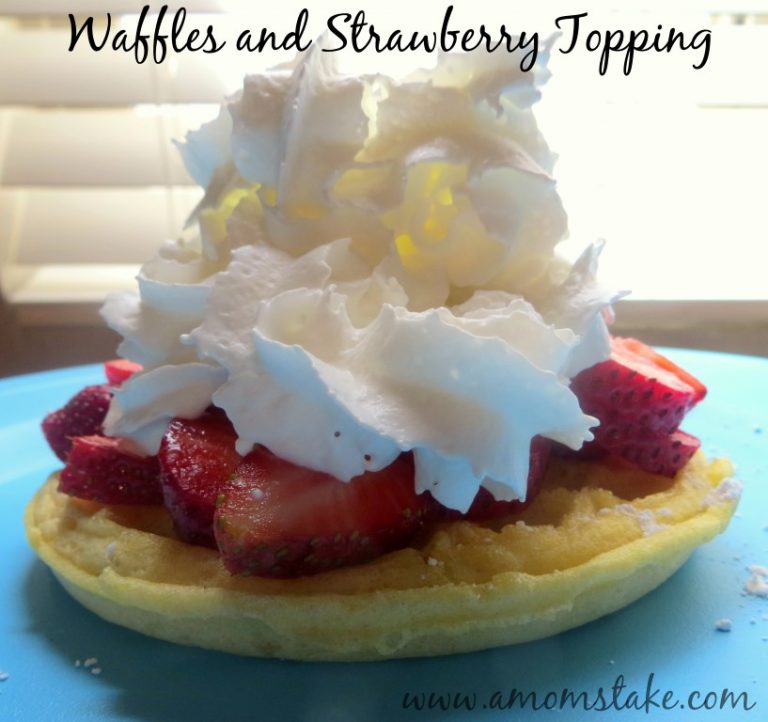 Eggo Waffles and Strawberry Topping Recipe