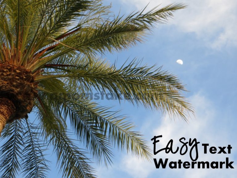 Create and Add a Text Watermark Tutorial