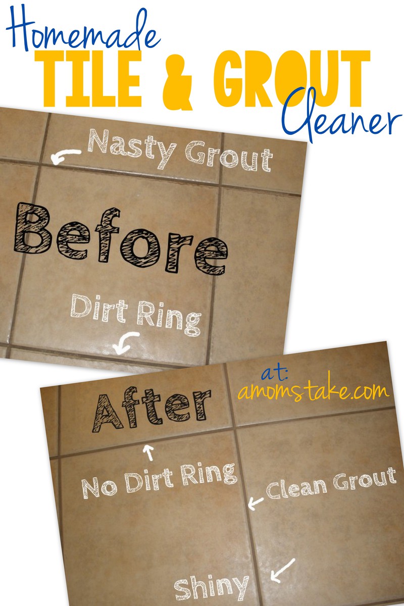 Homemade Tile and Grout Cleaner - A Mom