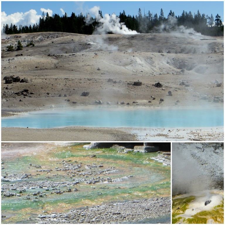 Steamboat Geyser Basin in Yellowstone