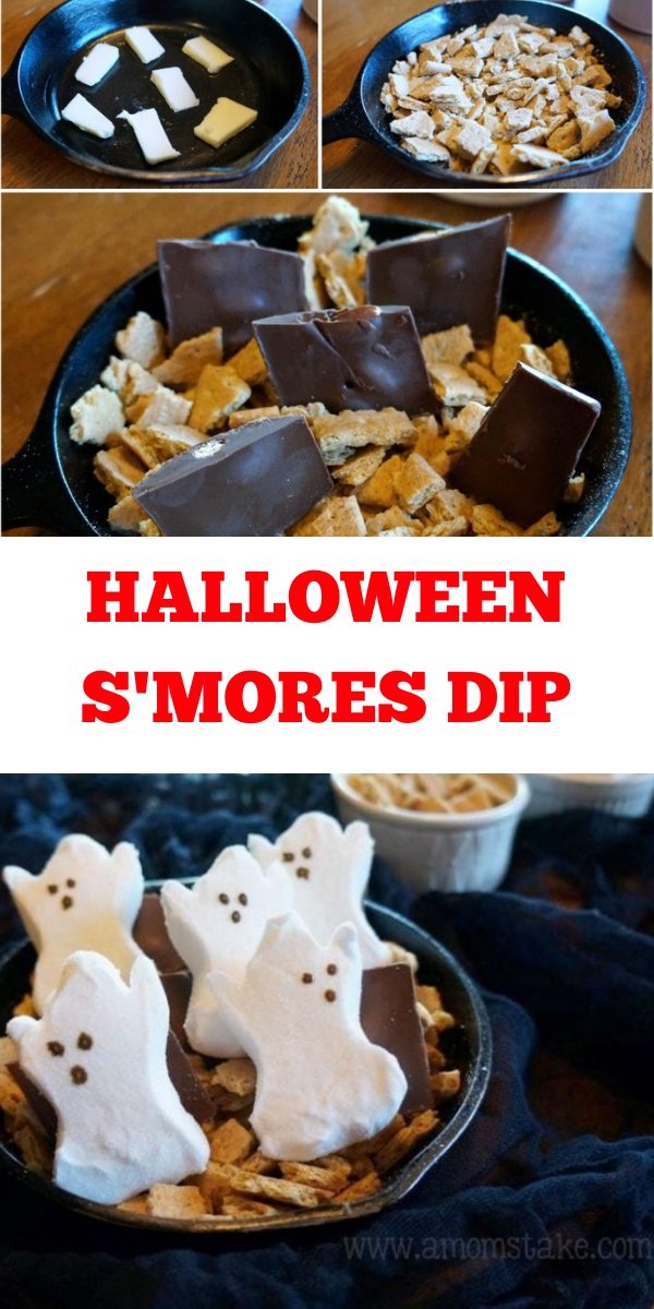 Ghost s'mores dip