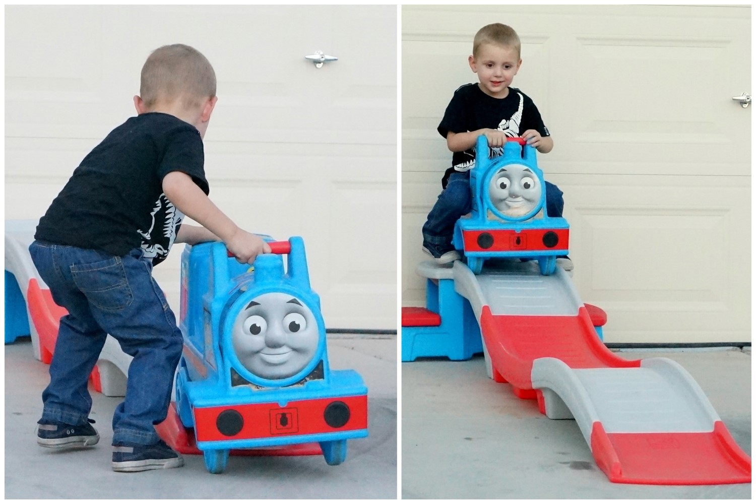 Ride-On Car Toy for Kids Children Thomas Train Up & Down Roller Coaster Gifts 