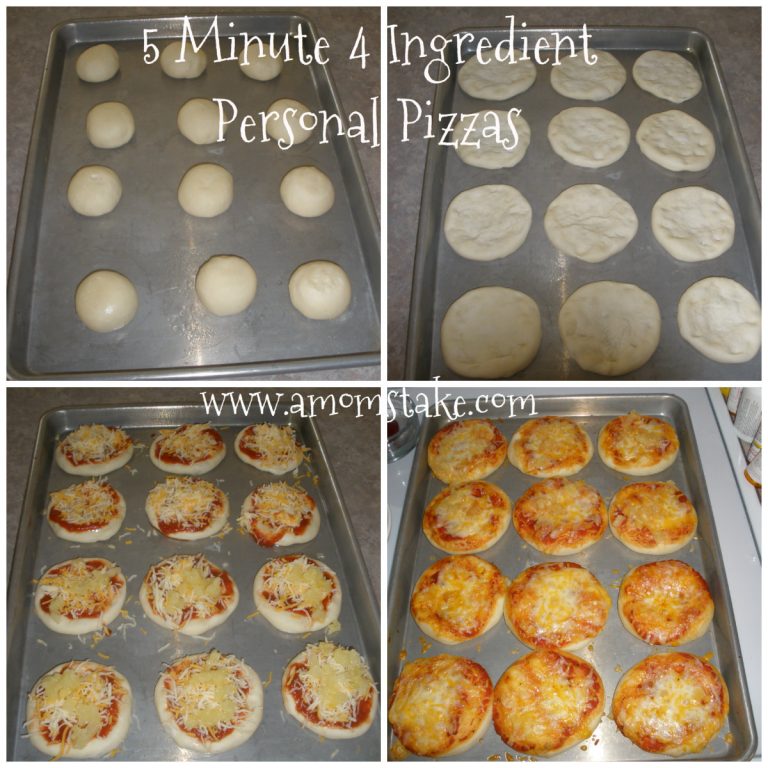Easy Dinner Recipes: 5 Minute 4 Ingredient Personal Pizza Recipe