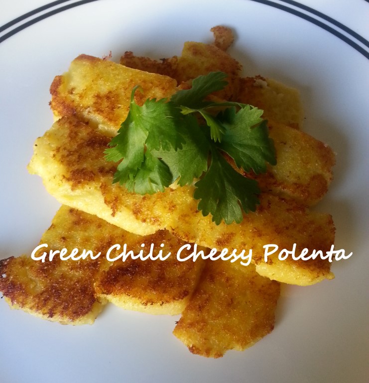 green chili cheesy polenta