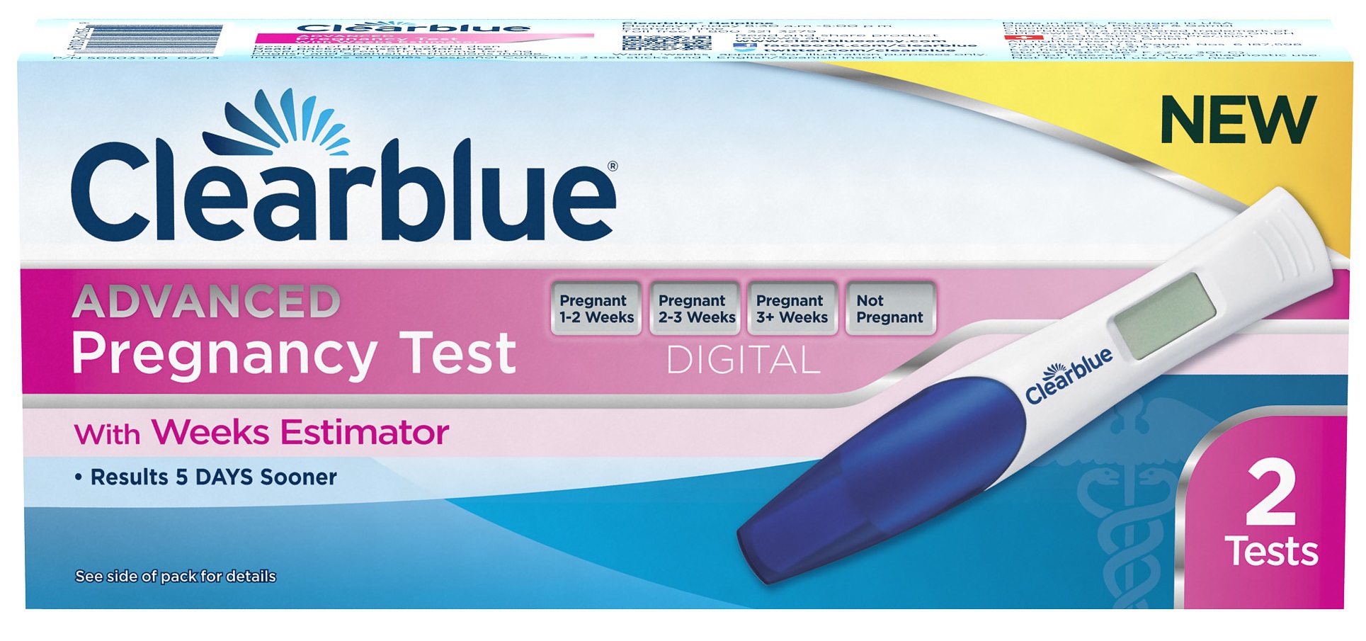 Advanced Pregnancy Test with Weeks Estimator Horizontal