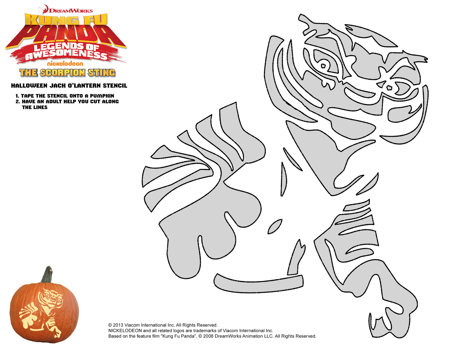 Free DreamWorks Halloween Pumpkin Stencils - A Mom's Take
