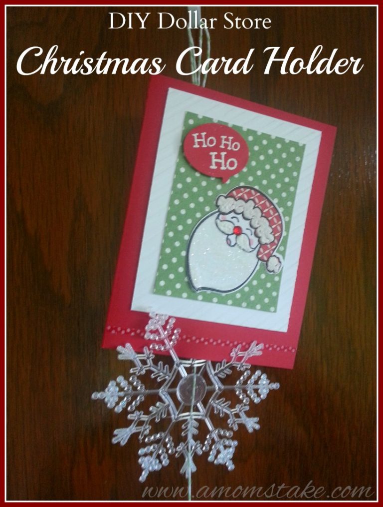 DIY Dollar Store: Christmas Card Holder