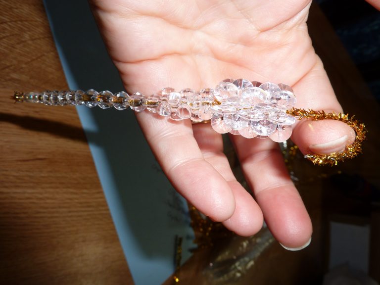 Beaded Icicle Christmas Tree Ornaments