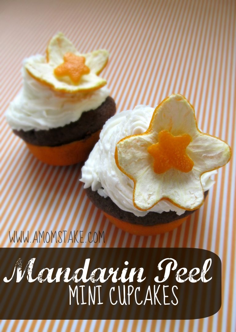 Mandarin Peel Mini Cupcakes Recipe & Flowers