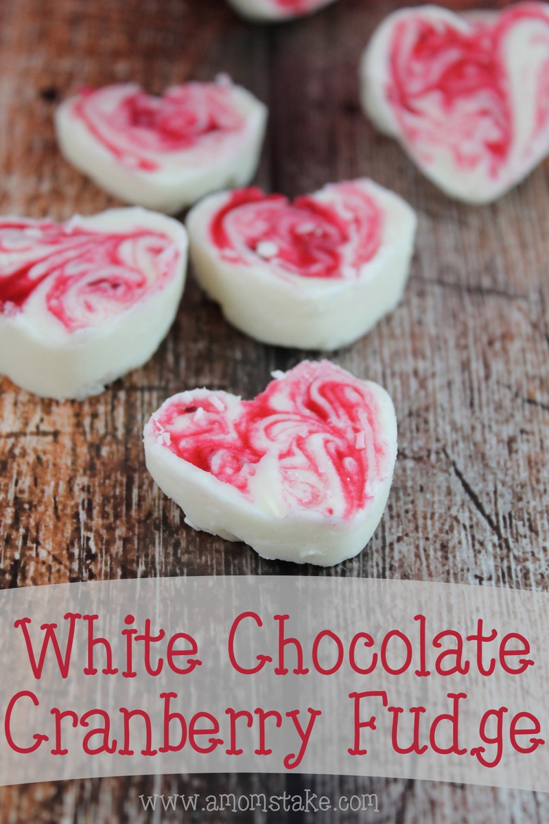 Cranberry White Chocolate Fudge Recipe