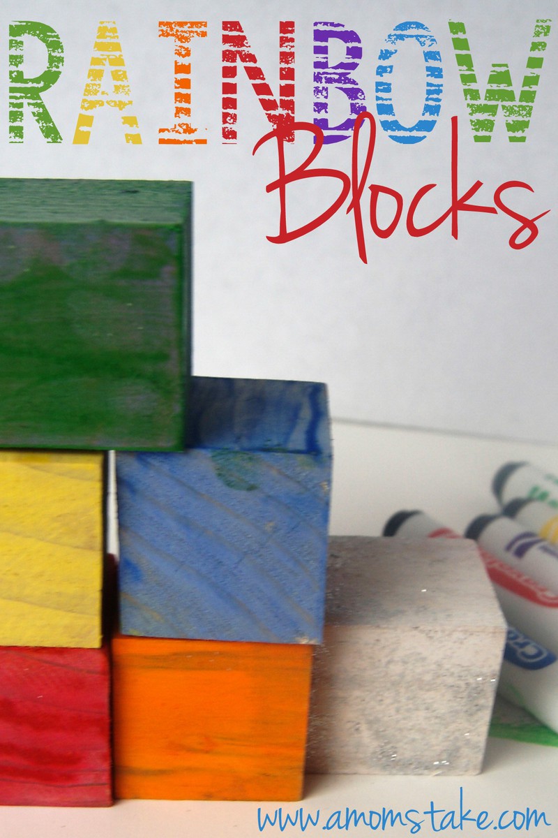 DIY Rainbow Blocks