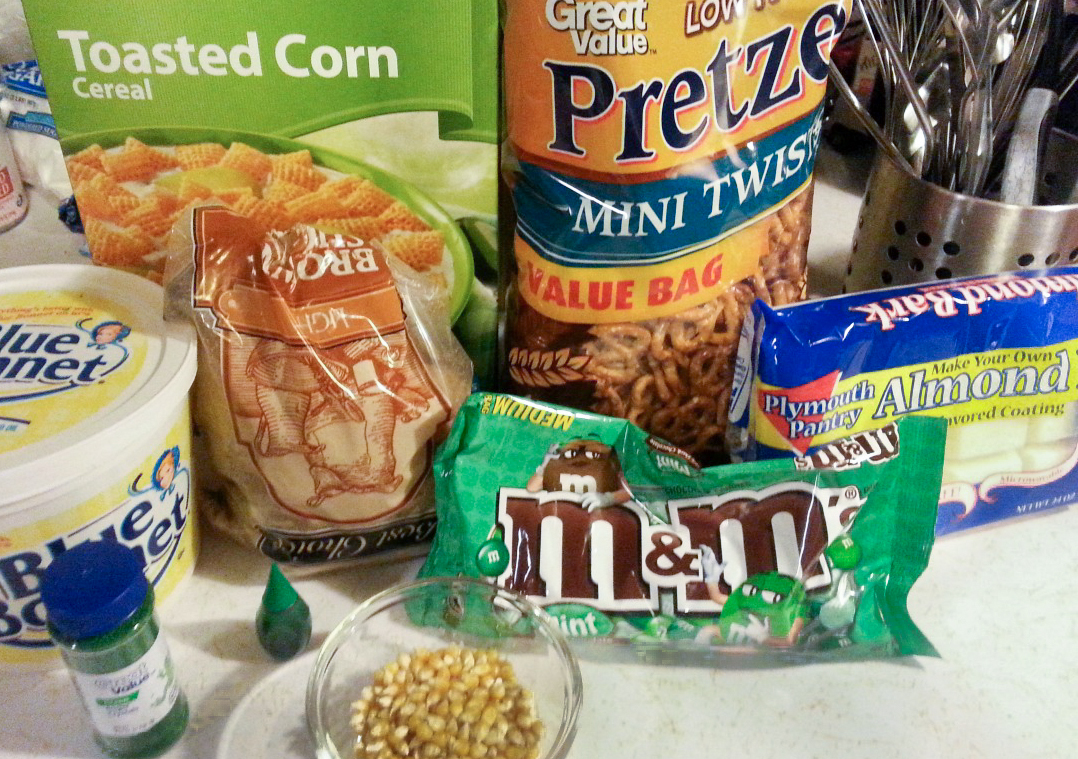 St. Patrick's Day Snack Mix 2 Snack Mix Ingredients