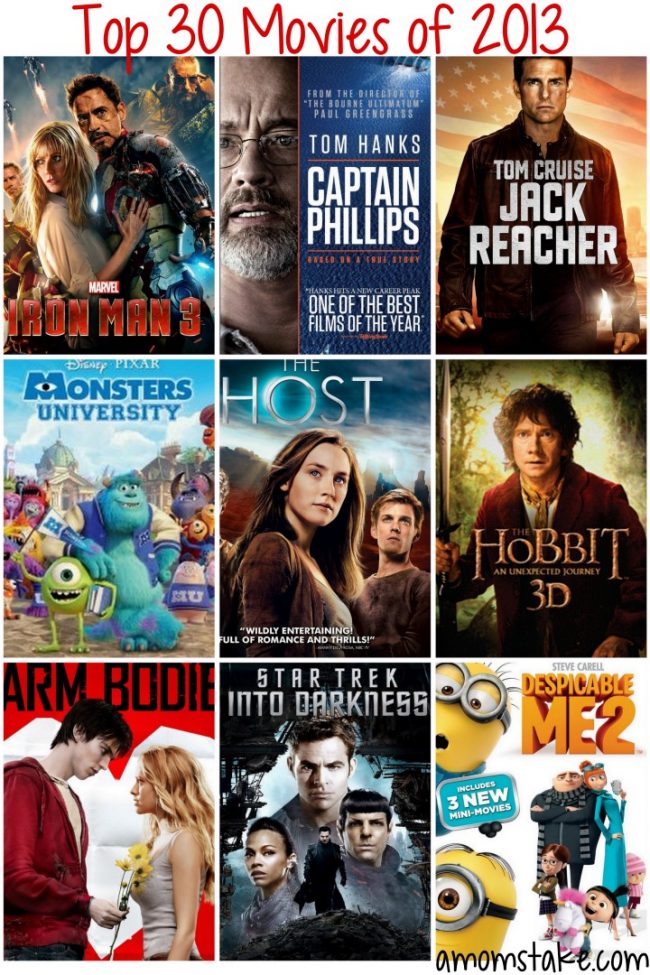 Top 30 Must Watch Movie Releases of 2013! A Mom's Take