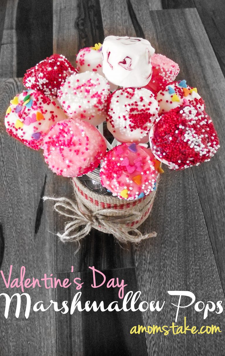 Easy Valentine Marshmallow Pops