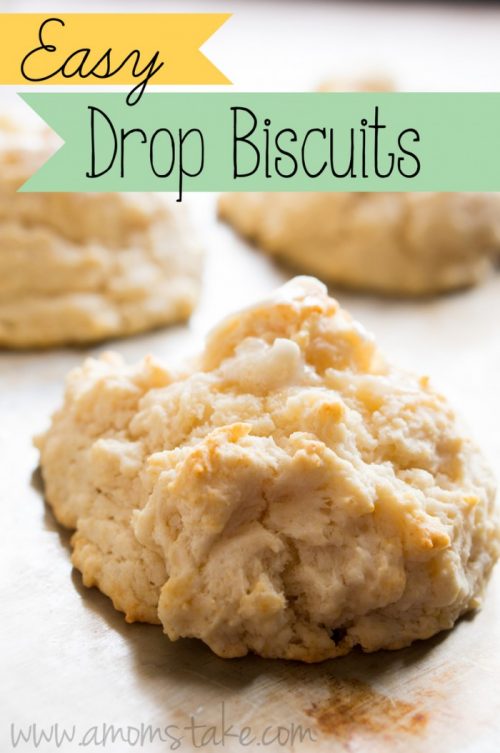 If you are looking for a super simple and easy breakfast, these Easy Drop Biscuits just can't be topped! Delicious and fast is the perfect way to start the day! 