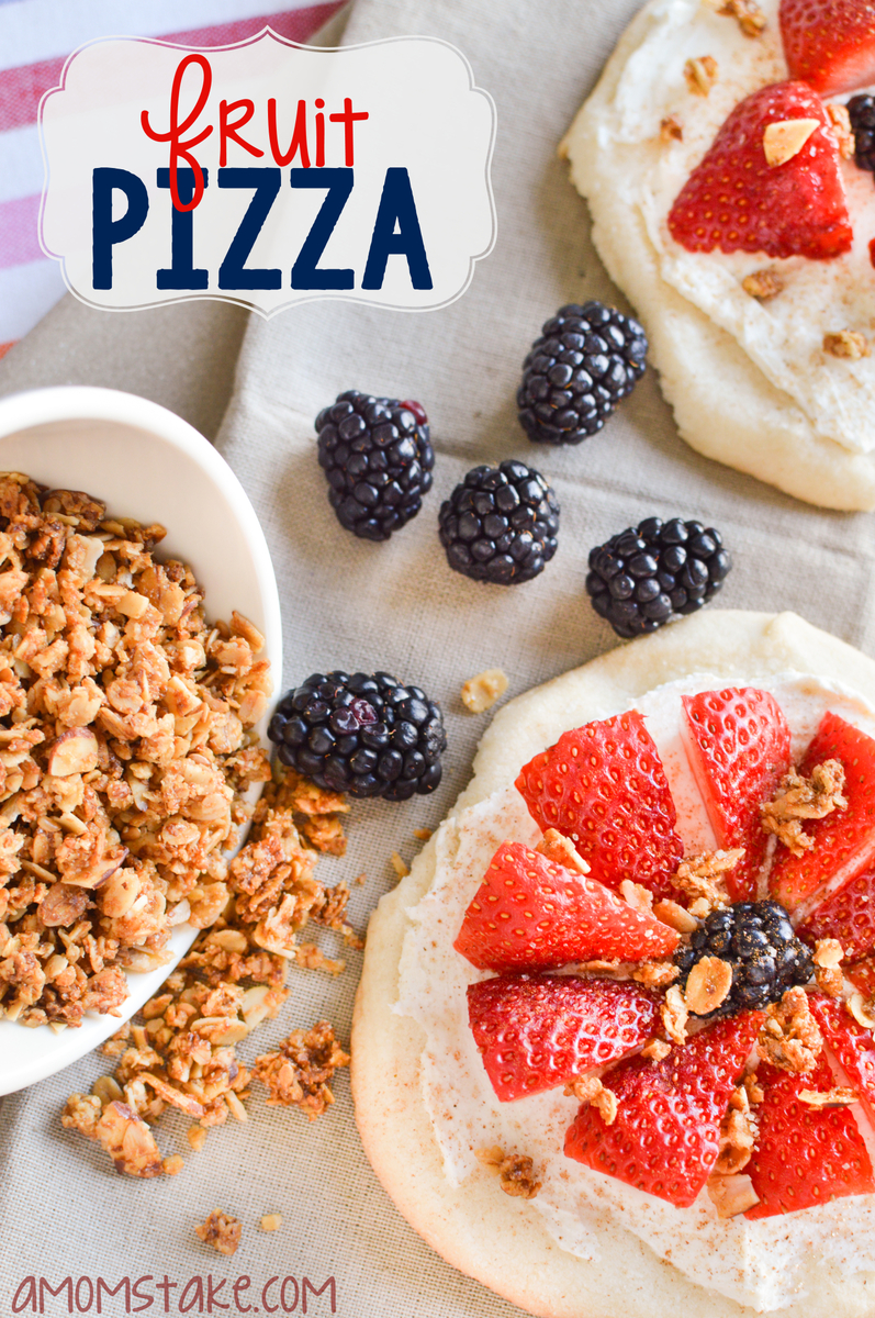 Oh, yum!! A super easy fruit pizza crust recipe, and topping ideas! Love it with berries on top and a cream cheese layer.