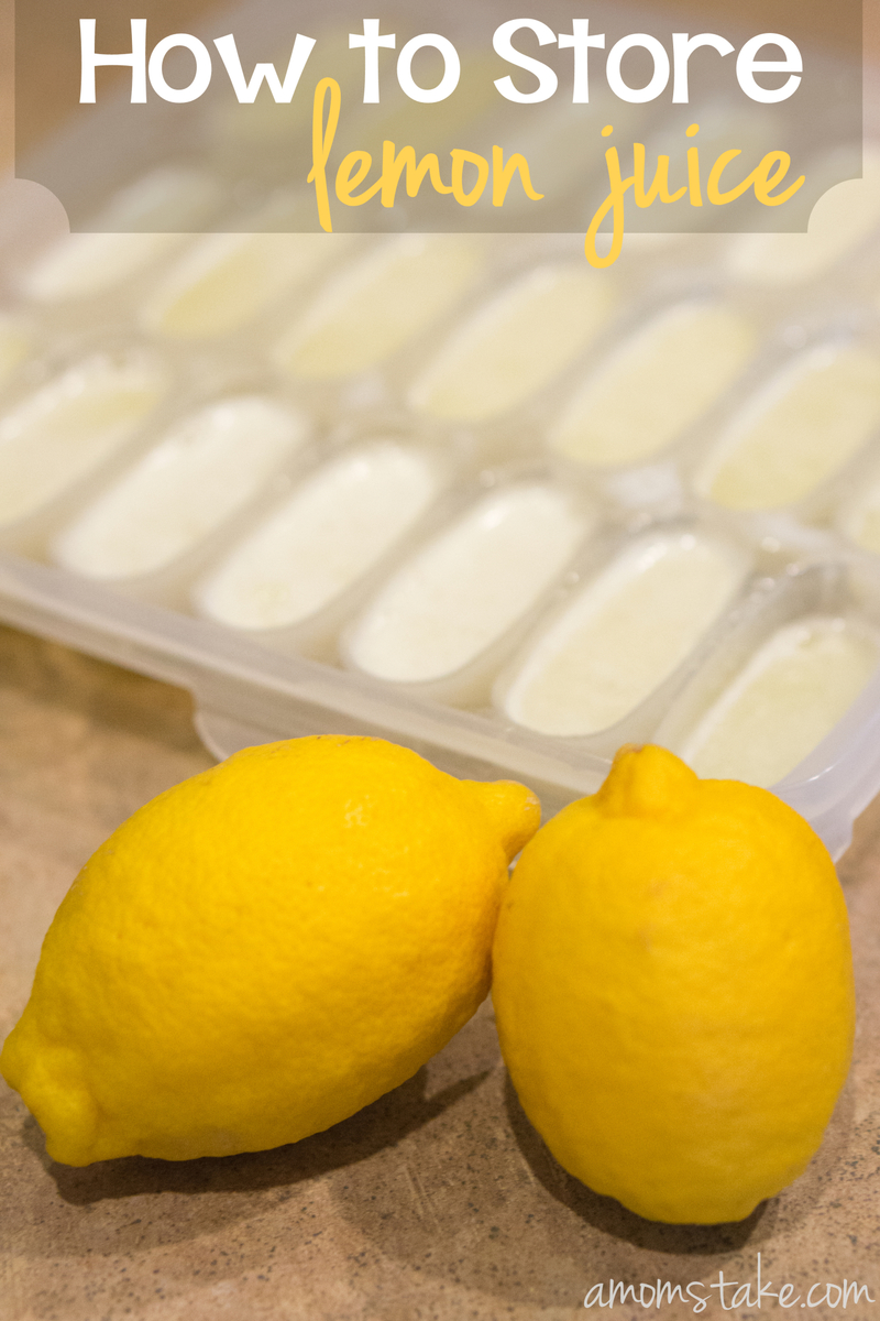 How to Store Lemon Juice