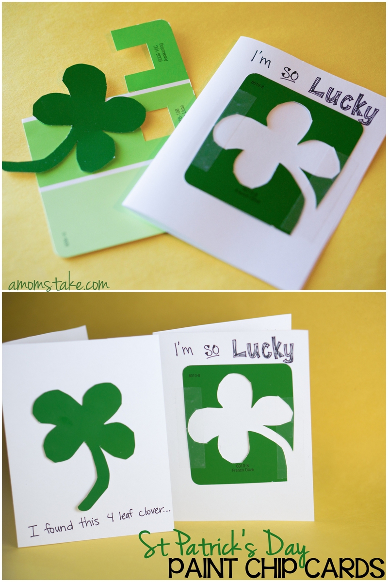 Lucky Paint Chip Cards