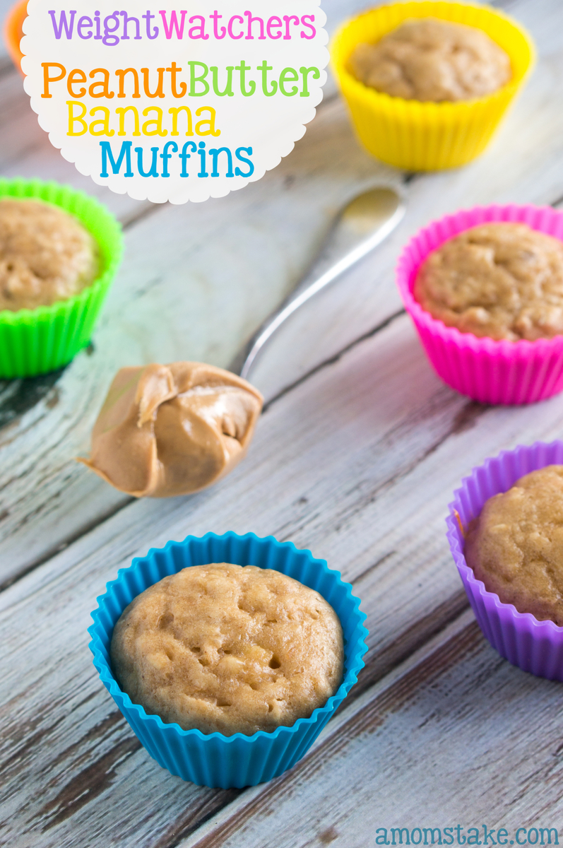 Weight Watchers Peanut Butter Banana Muffins