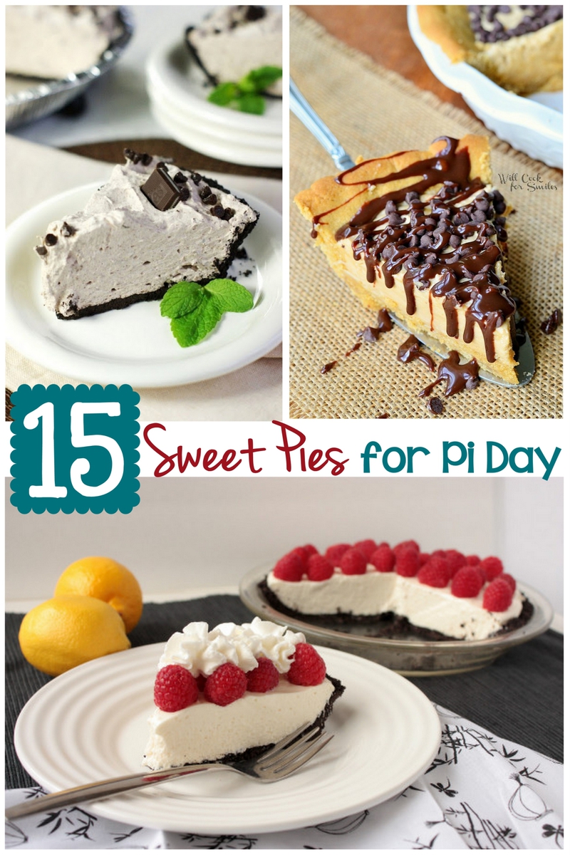 15 Sweet Pies for Pi Day #PiDay #Pies