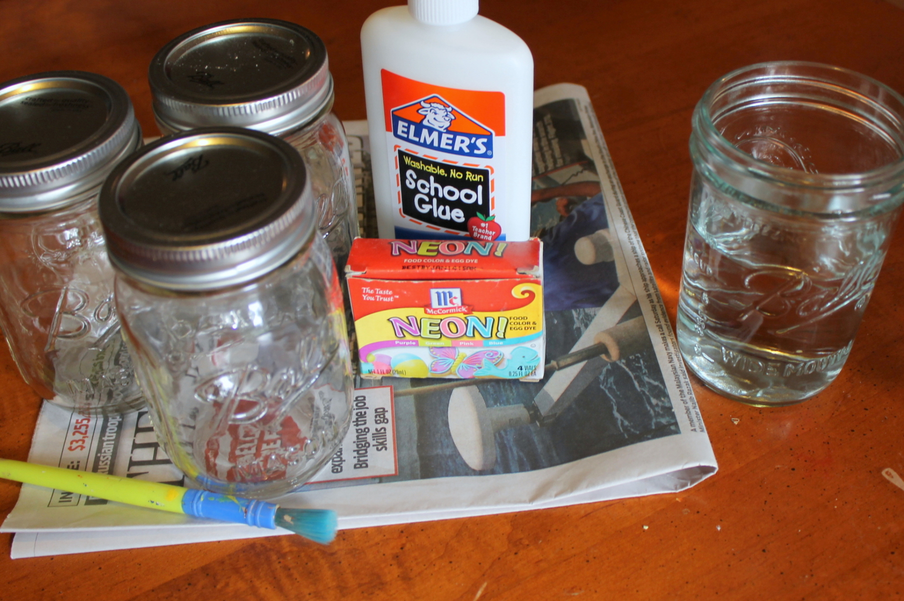 watercolor Jar Supplies