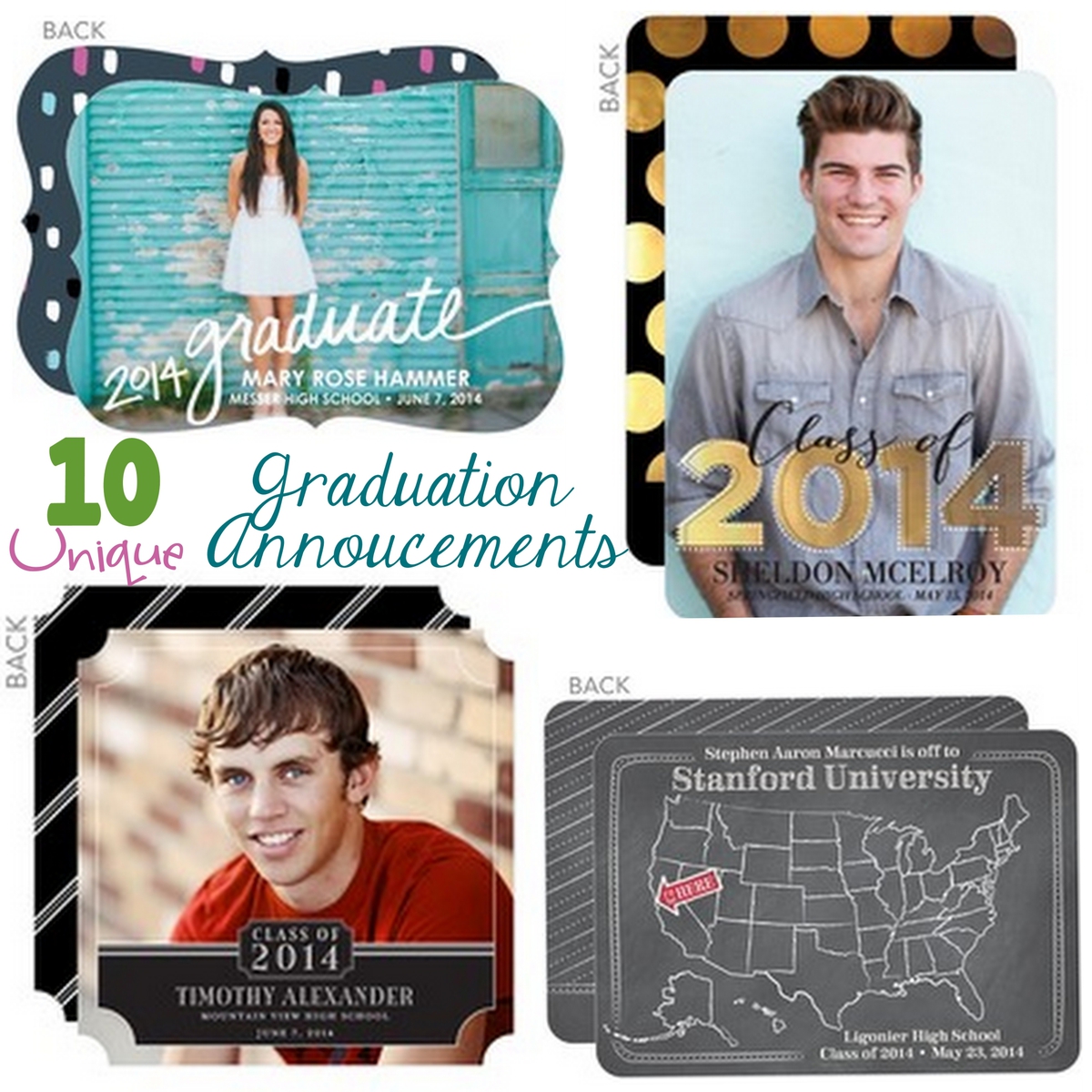 10 Unique graduation annoucements