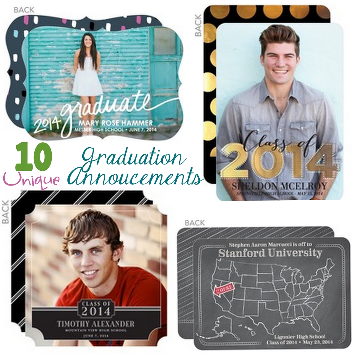 10 Unique Graduation Announcements #TinyPrintsGrad - A Mom's Take