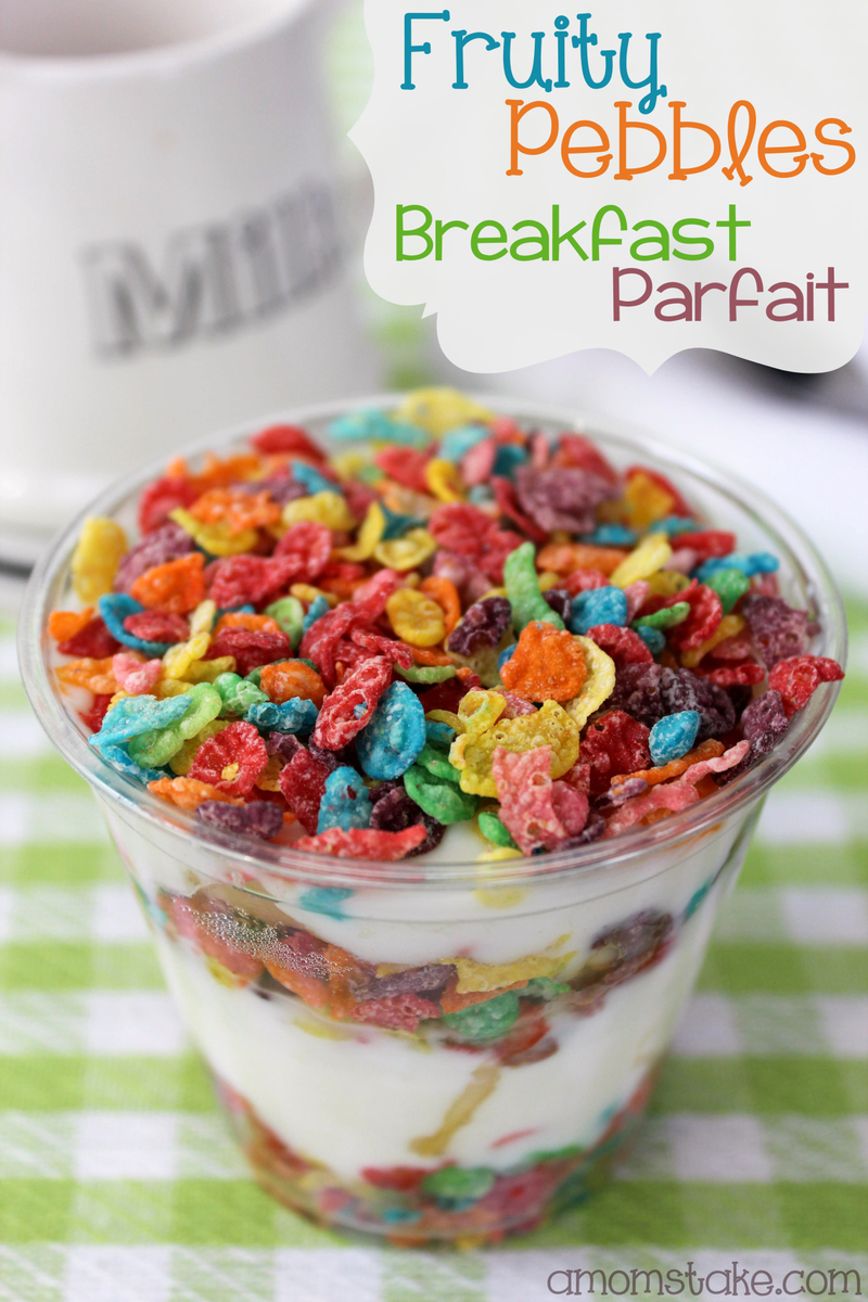 Fruity Pebbles Breakfast Parfait