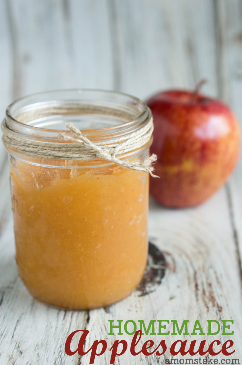 Easy Homemade Applesauce Recipe - A Mom's Take