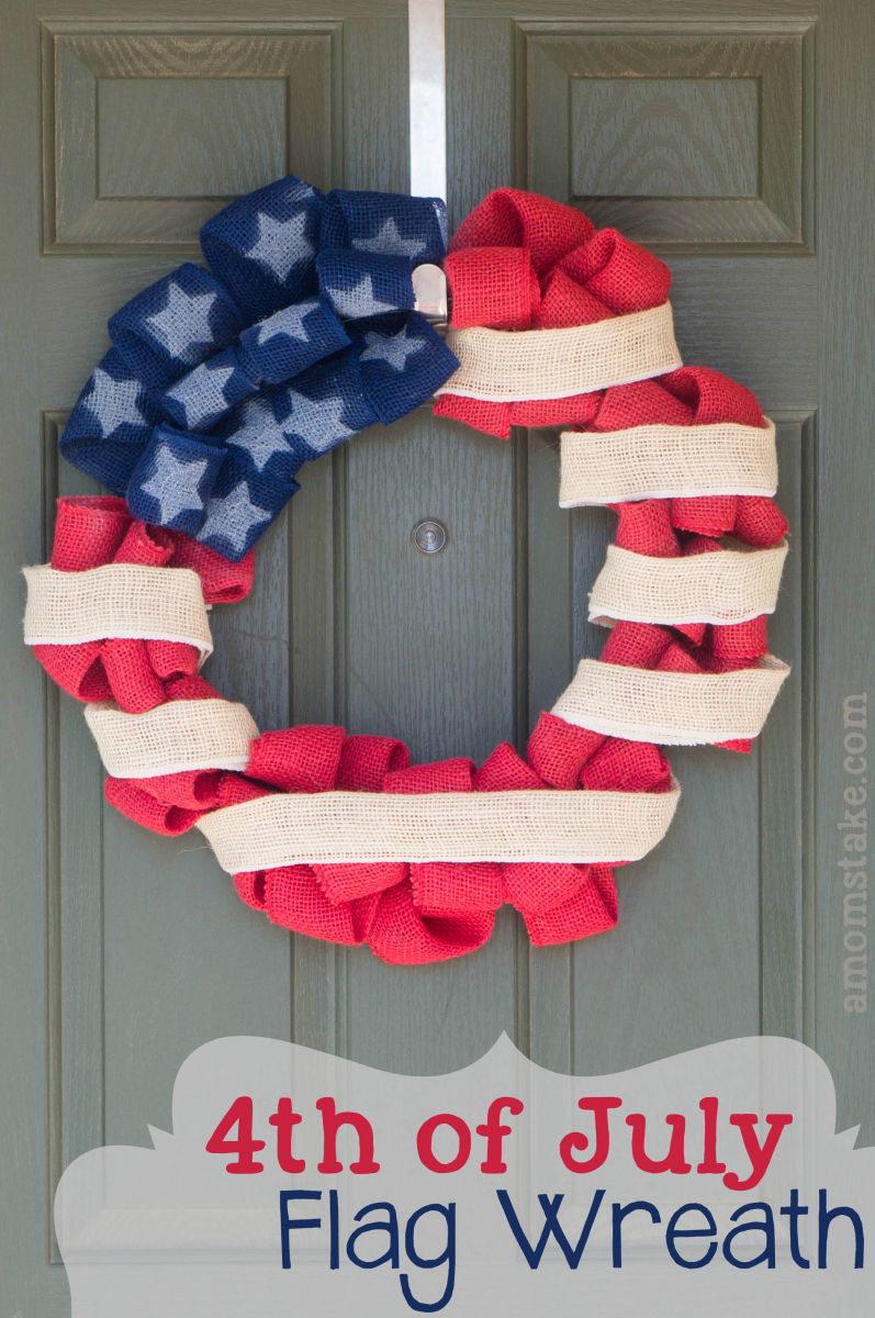 4th of July Flag Wreath