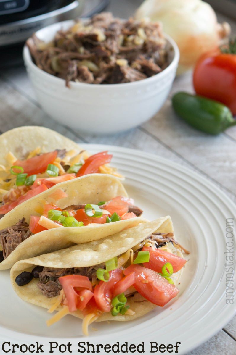 Crock Pot Shredded Beef Tacos