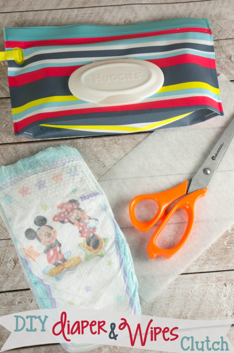 DIY Diaper & Wipes Clutch