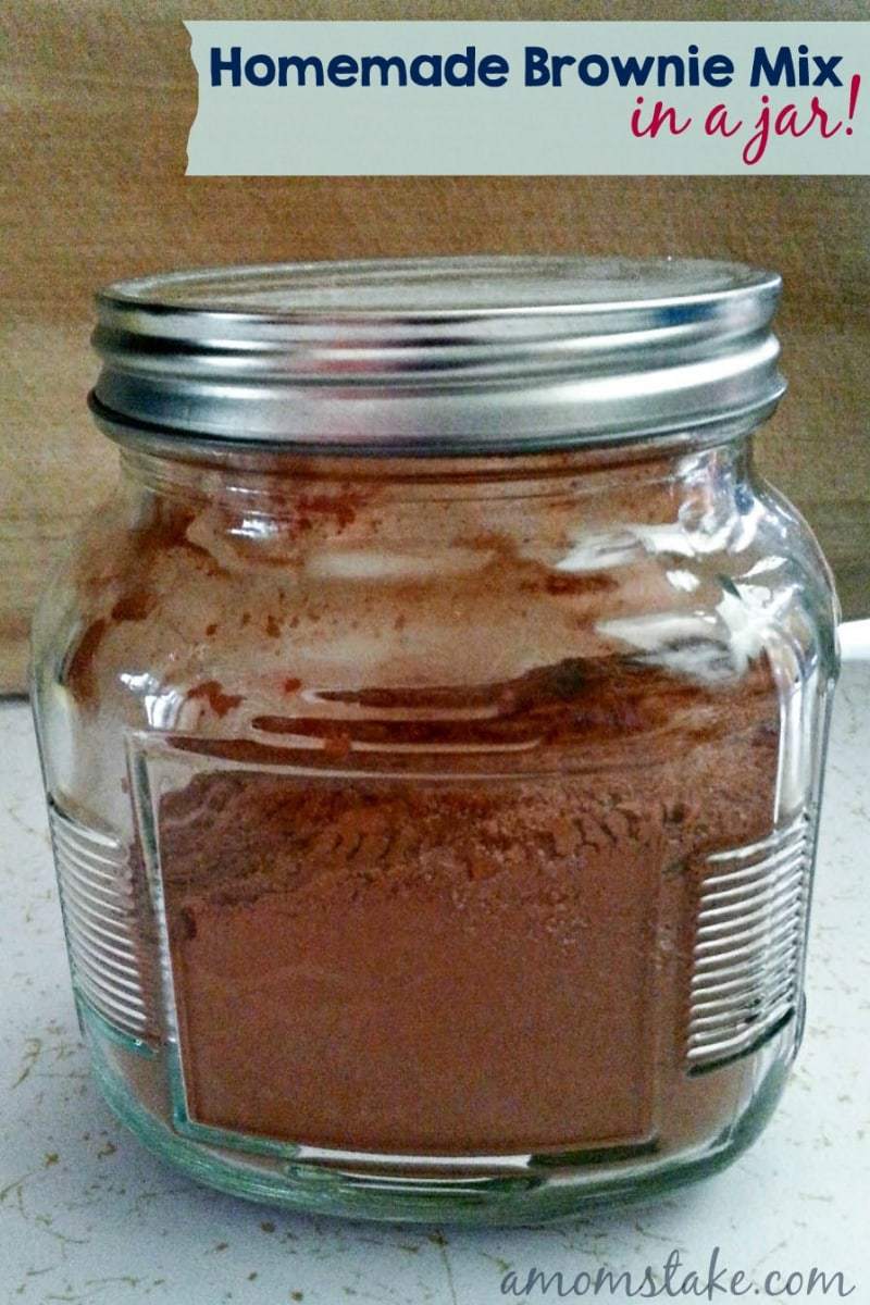 Homemade Brownie Mix in a Jar - Easy Gift! Brownie Mix in a Jar 001