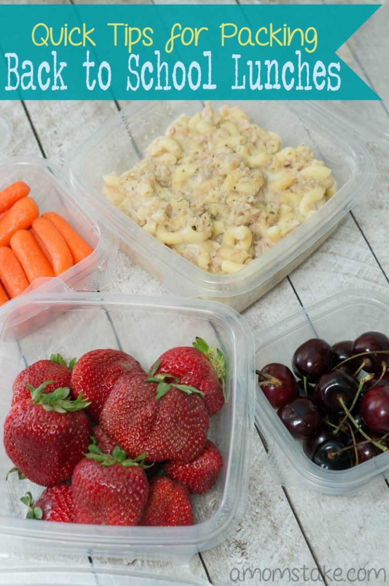 Quick Tips for Packing School Lunches