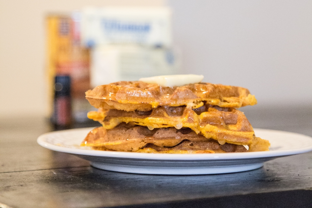 Pumpkin Cinnamon Waffles Recipe