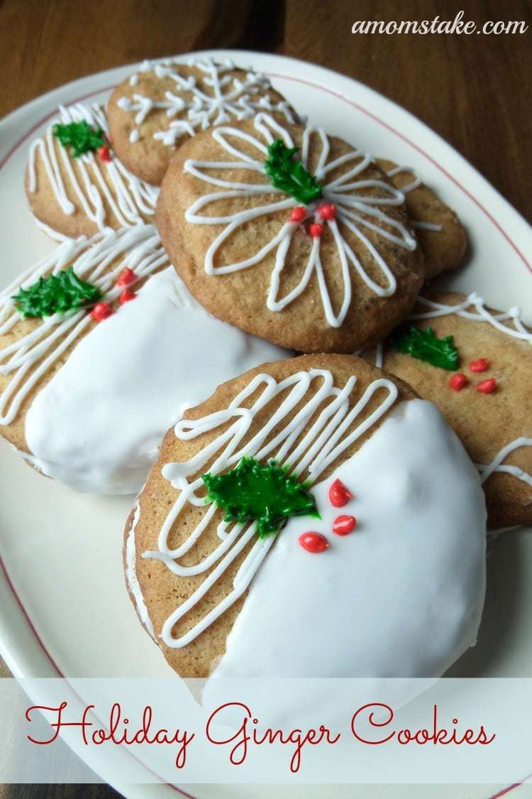 Christmas Cookies ~ Holiday Ginger Cookies 