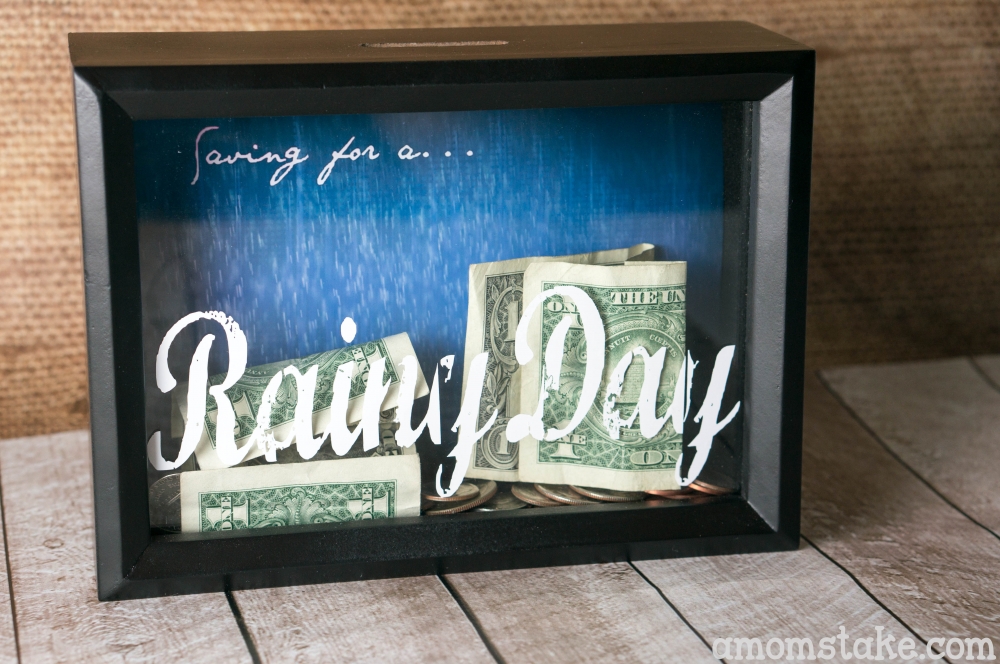 DIY shadow box bank tutorial