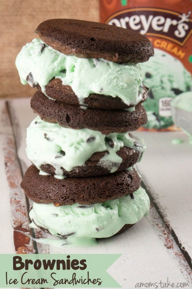 Brownie Ice Cream Sandwiches Recipe