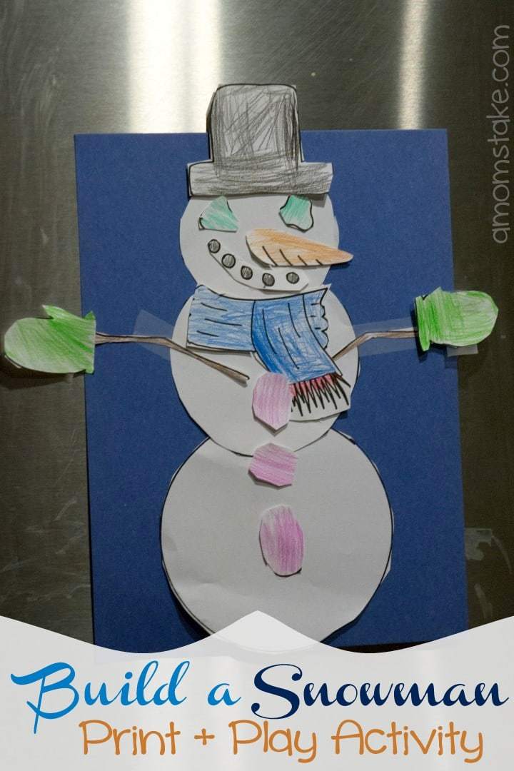 Build a Snowman Printable Play