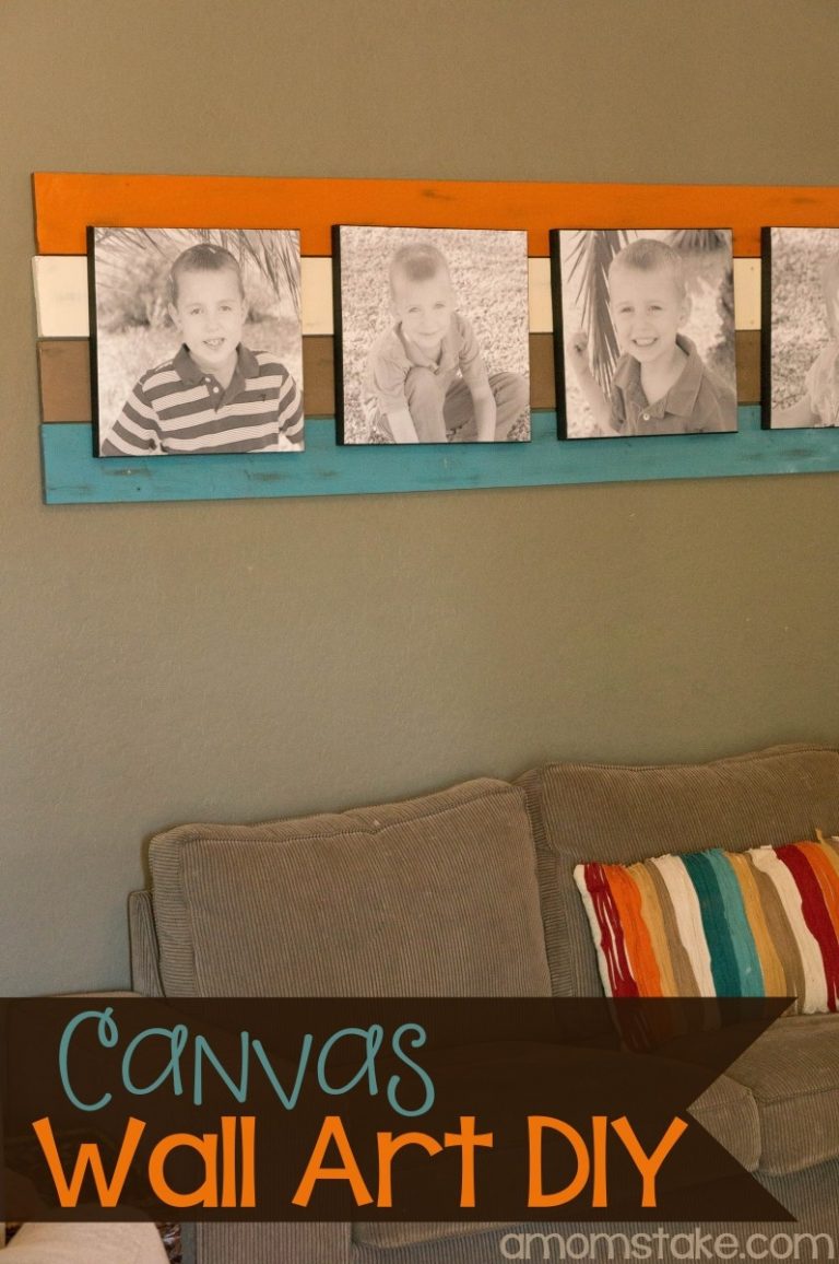DIY Canvas Wall Art Focal Point