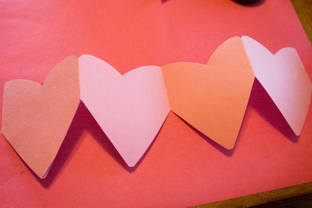 Valentine Accordian Card landscape