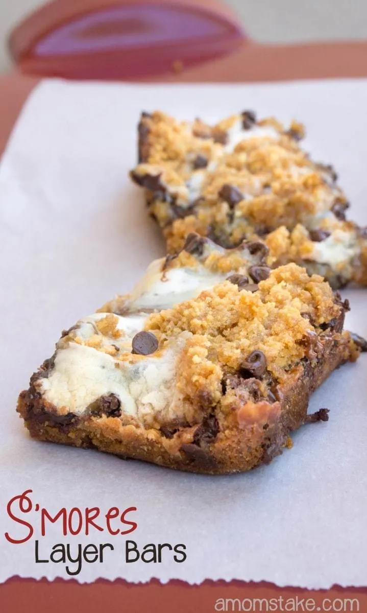 No Bake Cookie Dough Bars 13 S'mores Layer Bars